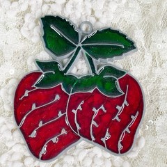 Strawberry Red Sun catcher Vintage
