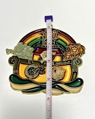 Vintage Suncatchers Noah’s Ark Butterfly Flower Fruit Basket 4-5 Inches Lot 3