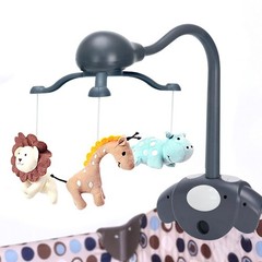 CUTIE PUMPKIN Baby Crib Mobile for Pack & Play Bassinet Music Rotating Night Lig