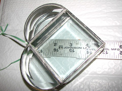 3-D Fillable Bevel Clear Stained-Glass Heart