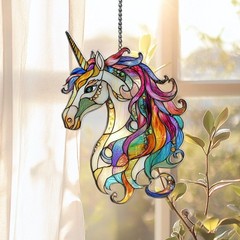 Unicorn Acrylic Suncatcher Window Hanging Decoration, Rainbow Fantasy