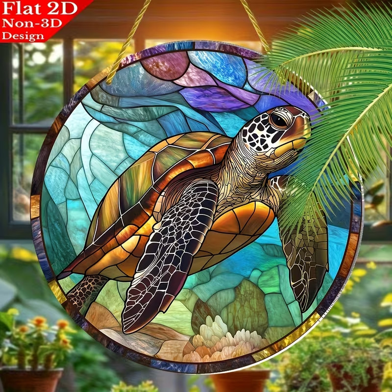 Beautiful Sea Turtle Suncatcher – SALE HELPS DOGS & CATS!