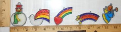 15 Acrylic & Metal Frame Baked ‘Stain Glass’ Suncatchers-See Seller Description