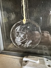 American Fire Fighter Laser Engraved Crystal Window Decoration-Ornimant