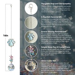 Dog Memorial Suncatcher Sympathy Gift for Pet Loss and Remembrance