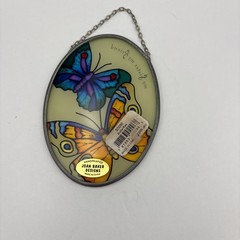 JOAN BAKER DESIGNS VINTAGE-STAINED GLASS BUTTERFLIES MY SISTER MY FRIEND