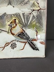Stained Glass Suncatcher Lead Frame Window Art Birds Cardinals Male Female Paint