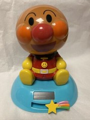 Solar Powered Dancing Bobblehead Toy- Japanese Cartoon ANPANMAN Character – Blue