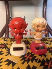 Valentine’s Day Solar Powered Dancing Cute Little Devil Angel Pair
