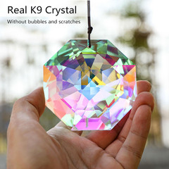 3Inch Rainbow Sun Catcher Crystals for Windows AB Colored Large Crystal Octagona
