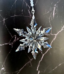 Crystal Snowflake Sun Catcher Christmas Tree Decor Czech Bohemia Crystal Gift