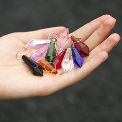 50pcs 38mm Crystal Icicle Pendant Chandelier Prisms Drops Lamp Candle Holders…