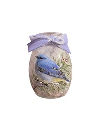 Stony Creek Blue Bird Decorative Glass Table Top Light Free Shipping