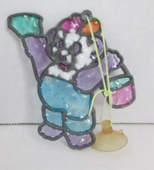 VINTAGE 90’s Lisa Frank Painter Panda Sun Catcher Window Art