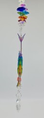 Rainbow Owl Crystal Suncatcher, chakra handmade gift sun catcher suncatchers