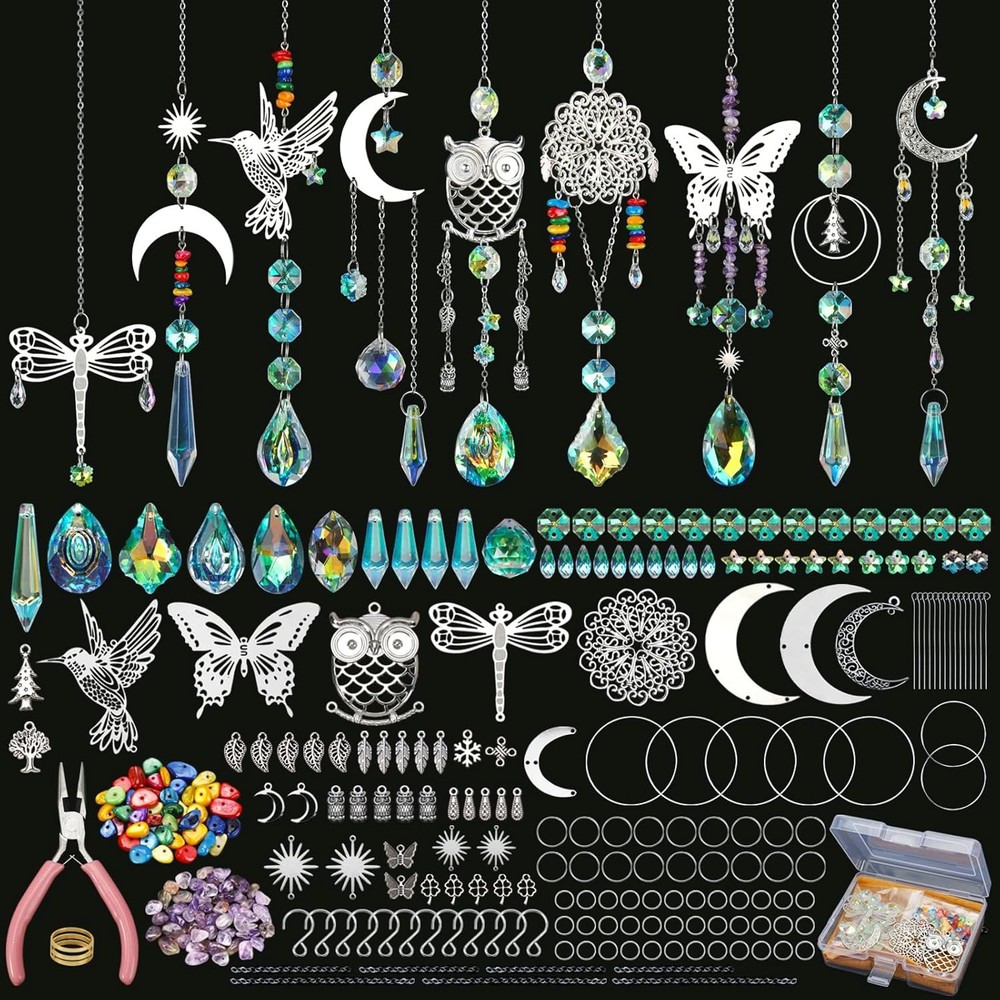 DIY Suncatcher Kit 460pcs Sun Catchers Making Supplies Art & Crafts Adults