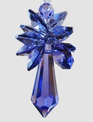 Purple Guardian Angel Suncatcher made with Swarovski Blue Violet – Gift Box