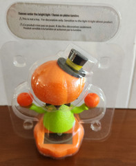 Solar Dancing Pumpkin Black Hat Halloween Holiday Winter Bobble Head Tongue Move