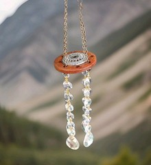 Handmade Crystal Suncatcher Prism One of a Kind Design Hanging Decor Chandelier