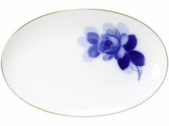 Okura Touen 8211 Blue Rose 35cm platter From Japan