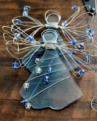 Angel Lot Of 8 Acrylic Ornaments Sun Catcher Stained Glass Seaglass New