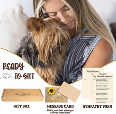 Natural Wind Chimes Hanging Memorial Gifts for Loss of Dog Cat Sympathy Gift Pet