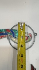 Vintage Faux Stained Glass Parrot Suncatcher