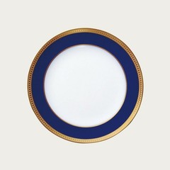 Okura Touen Lapis Leaf Gold Erosion 20cm Dessert Plate 3H9046 90463 From Japan