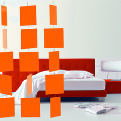 MODcast Art Mobiles + Dividers | Orange | Sultry. Elegant. Minimalist. Modern.