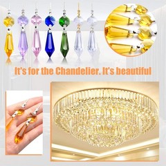 20 Pieces Replacement Clear Chandelier Icicle Crystal Prisms Octogan Crystal …