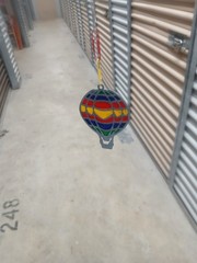 Vintage Hot Air Balloon Suncatcher Ornament
