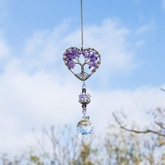 Multifunctional Tree of Life Crystal Hanging Ornament – Sparkling Sun Catcher