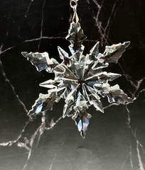 Crystal Snowflake Sun Catcher Christmas Tree Decor Czech Bohemia Crystal Gift