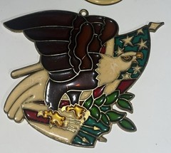 EAGLE Bird American Flag Patriotic Stained Art Glass SUNCATCHER