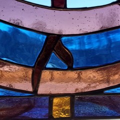 Tree Of Life Stained Glass Window Panel Suncatcher, Contemporary Arch Design