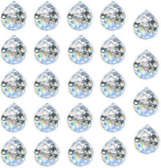 Crystal Prism Ball Sun Catcher – 24 Pack 20Mm Hanging Decor for Windows, Wedding
