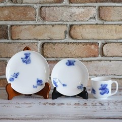 Ookura Touen My Little Bear 3-piece set (plate mug fruit dish) From Japan