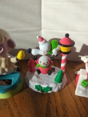 Lot of 6 Vintage Solar Sun Dancers 4 Christmas 1 Thanksgiving 1 Easter Santa