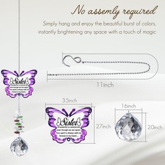 Sympathy Gifts for Loss of Sister | Memorial Crystal Suncatcher & Rainbow Maker