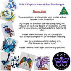 Kookaburra / Rainbow Bird Suncatchers, Crystal Suncatcher Gift, window hanging