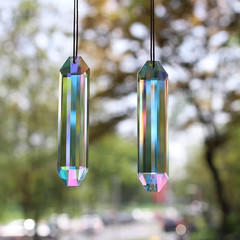 5″ Large Crystal Sun Catcher Prisms for Windows AB Colored Suncatcher Crystals