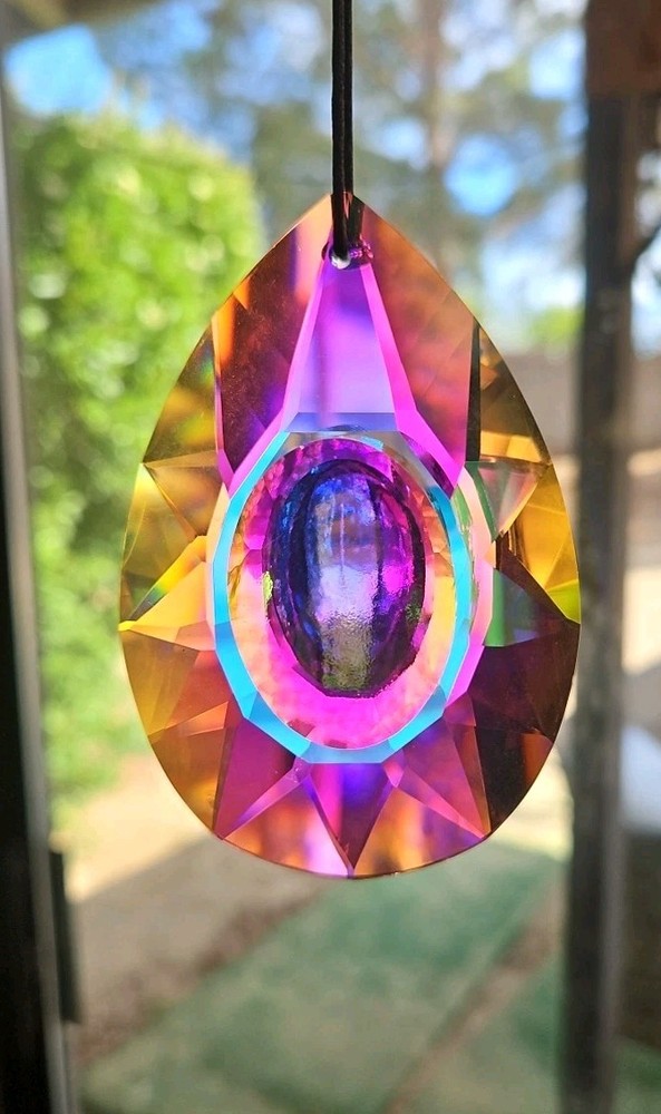 H&D HYALINE & DORA Rainbow Maker Hanging Chandelier Crystal Prism for Window NIB