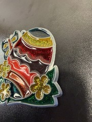 Vintage CJC California Junk Company suncatcher Easter ornament 1970s