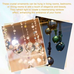 10 Pack 18mm / 0.71Inch Crystal Ball Prisms, Peacock Blue