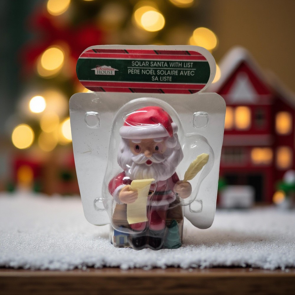 Brand New Solar Dancing Santa Clause With List