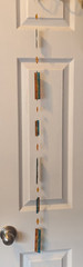 Suncatcher Glass Embellished Hanging Dangle Mobile Wind Chime Blue Orange