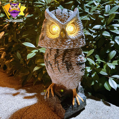 Solar Tiger Owl with Flashing Eyes, Rotating Head, Hoot Sound, Motion Detector a