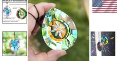 Versatile 76mm Rainbow Prism – Perfect for Windows, Chandeliers, and Gifting