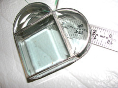 3-D Fillable Bevel Clear Stained-Glass Heart