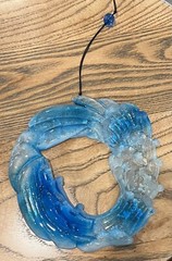 Ocean Wave Resin Suncatcher 7 in – A0064